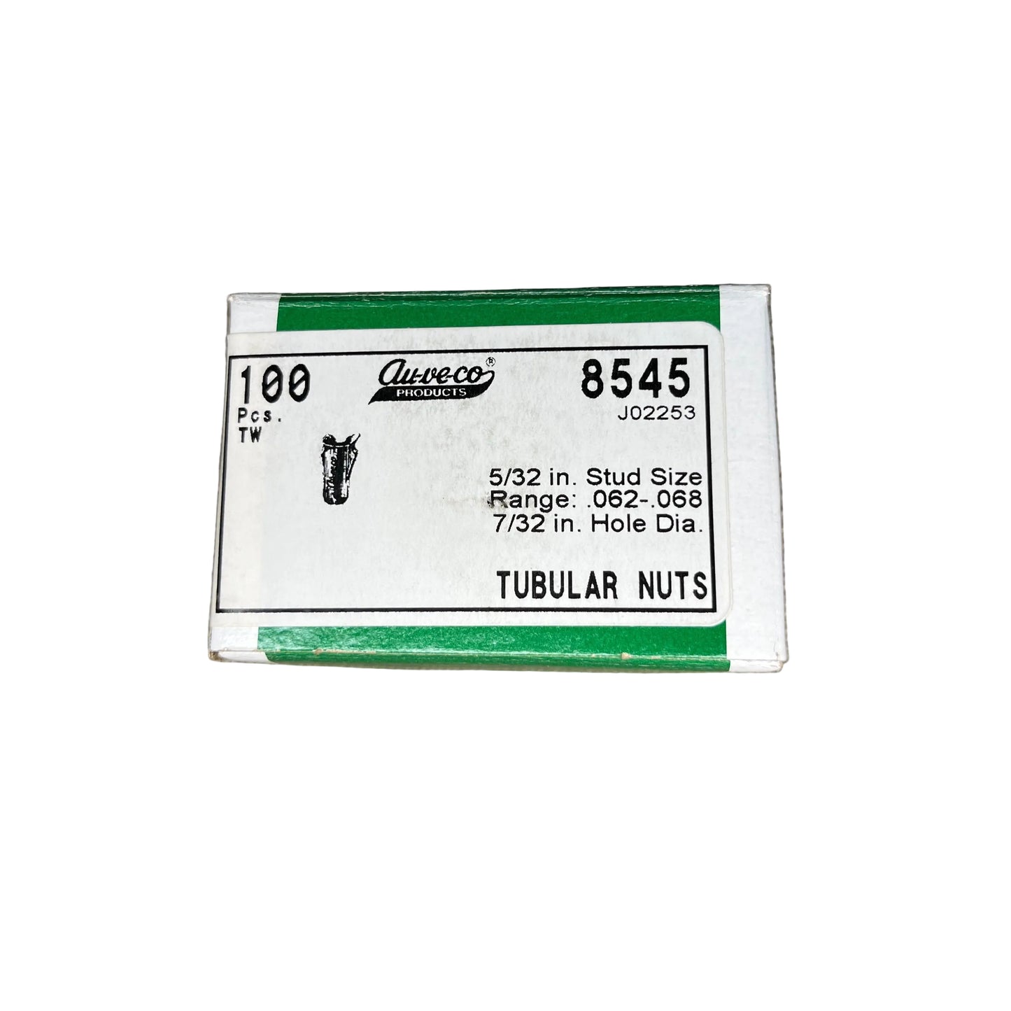 100-Auveco 8545 Tubular Nut Barrel Clips