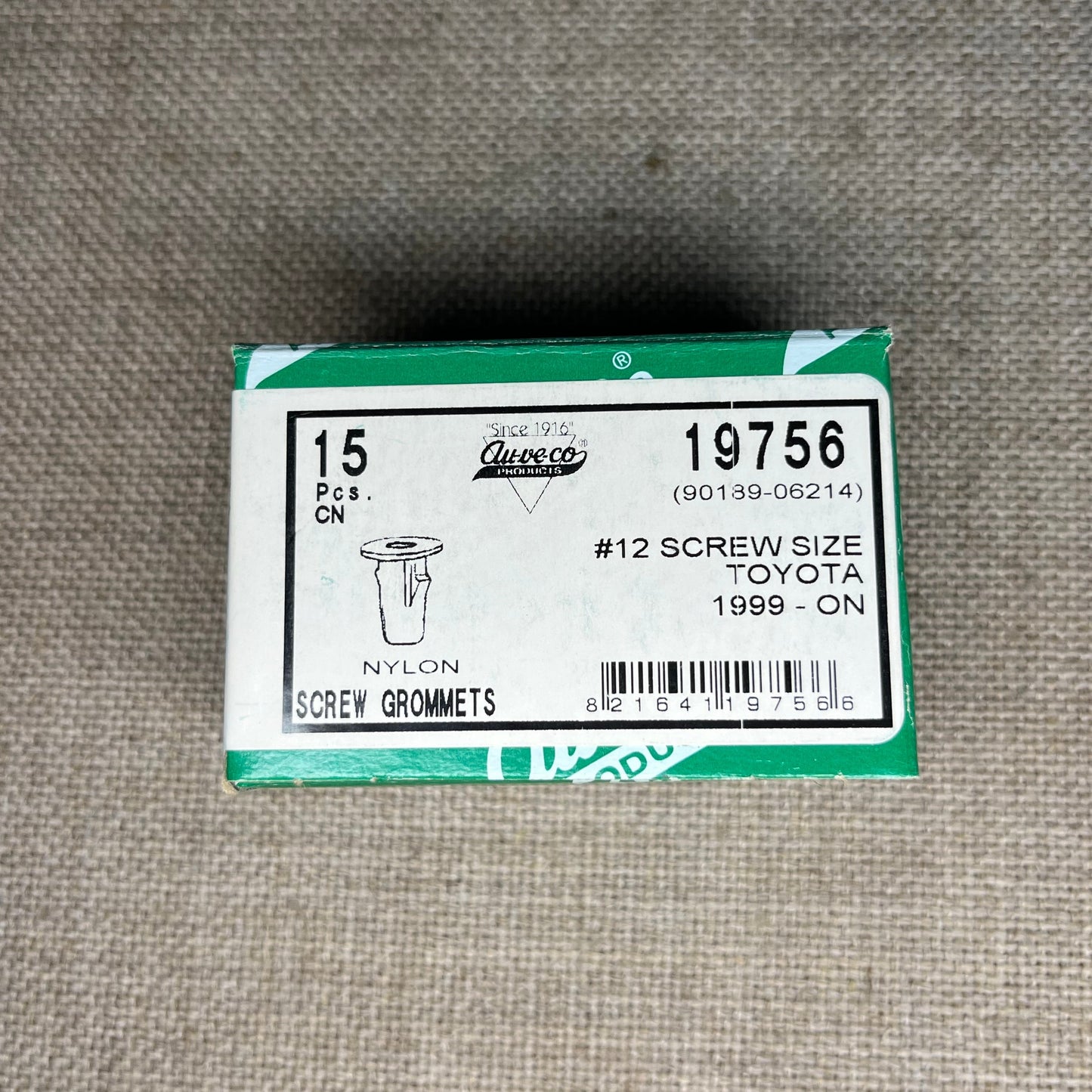 15 Auveco 19756 Fender Liner Screw Grommet 16mm Head Diameter