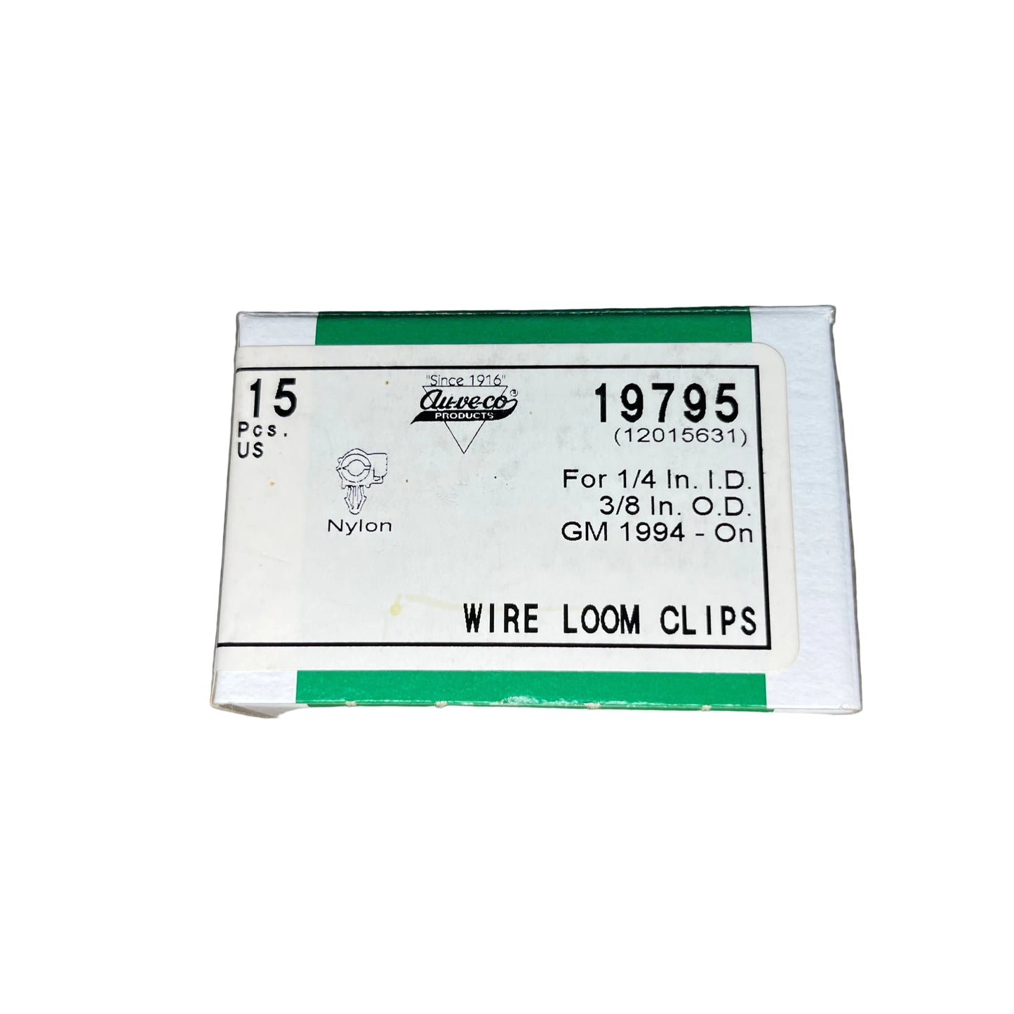 15 Auveco 19795 Wire Loom Routing Clips 1/4" I.D. 3/8" O.D. For GMM 12015631