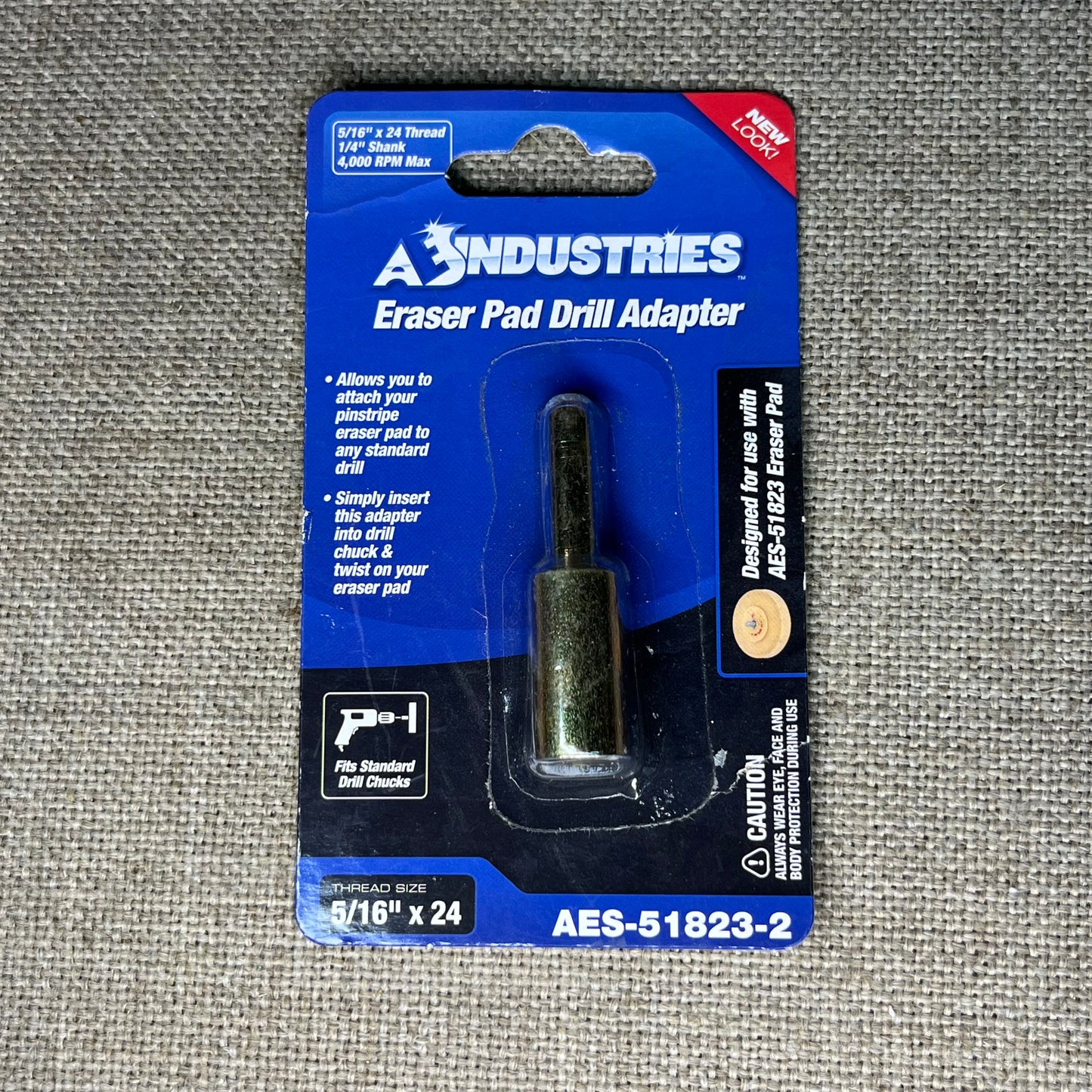 5/16" X 24 Threaded Arbor with 1/4" Shank AES-51823-2 CORDLESS DRILL, AIR TOOLS