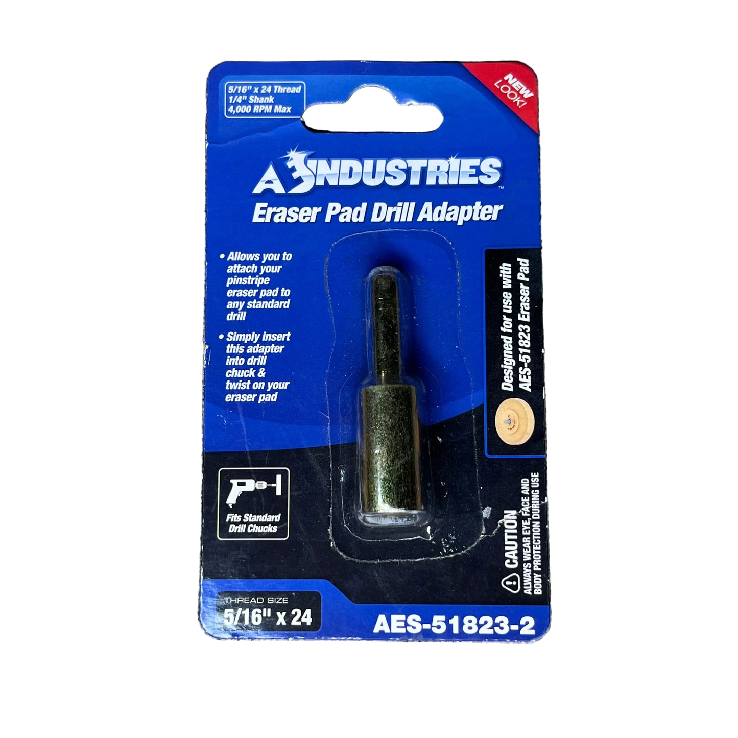 5/16" X 24 Threaded Arbor with 1/4" Shank AES-51823-2 CORDLESS DRILL, AIR TOOLS