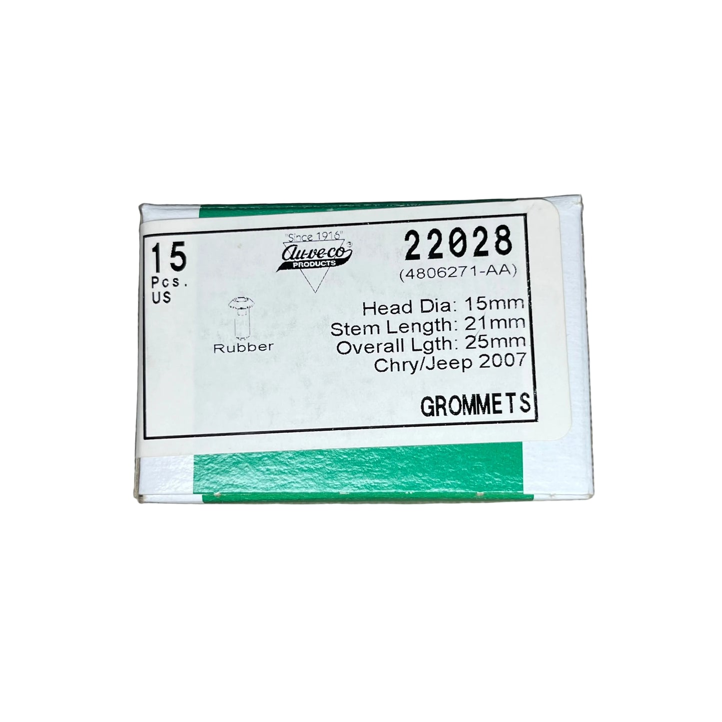 AUVECO 22028 Moulding Clip Chry/Jeep 2007, Qty 25