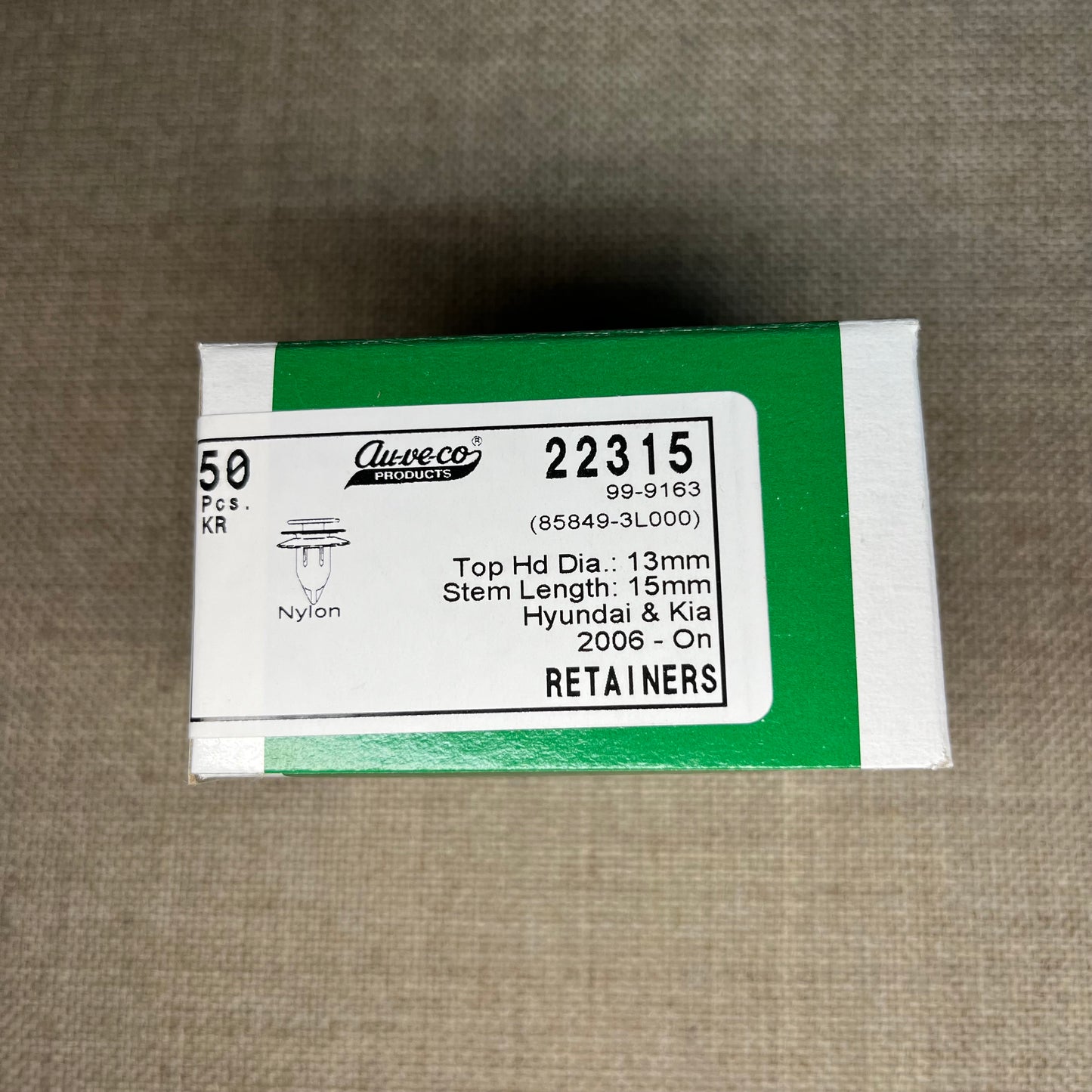 50 Interior Molding Retainers For Korean Imports Auveco 22315 From 2006 - On