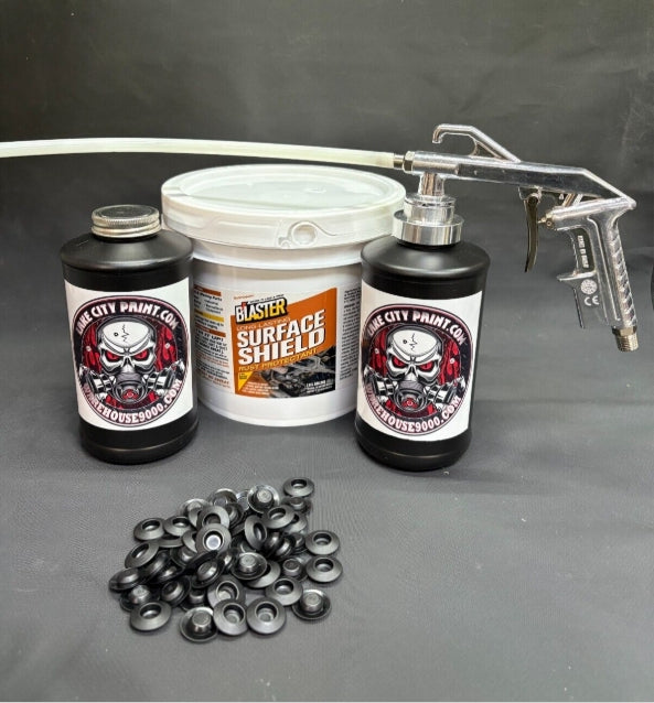 PB Blaster Surface Shield Kit - Gallon With Undercoating Gun, Wands & Rust Plugs