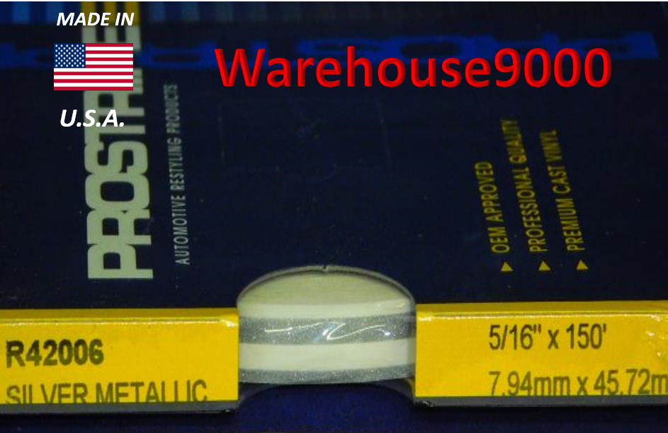 Prostripe Auto R42006 Restyling Product Silver Metallic Pinstripe 5/16" x 150'