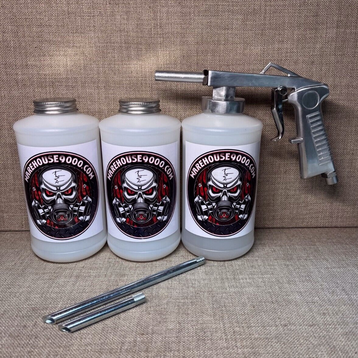 Astro Economy Air Standard Undercoat Gun with 3 White Quart Bottles