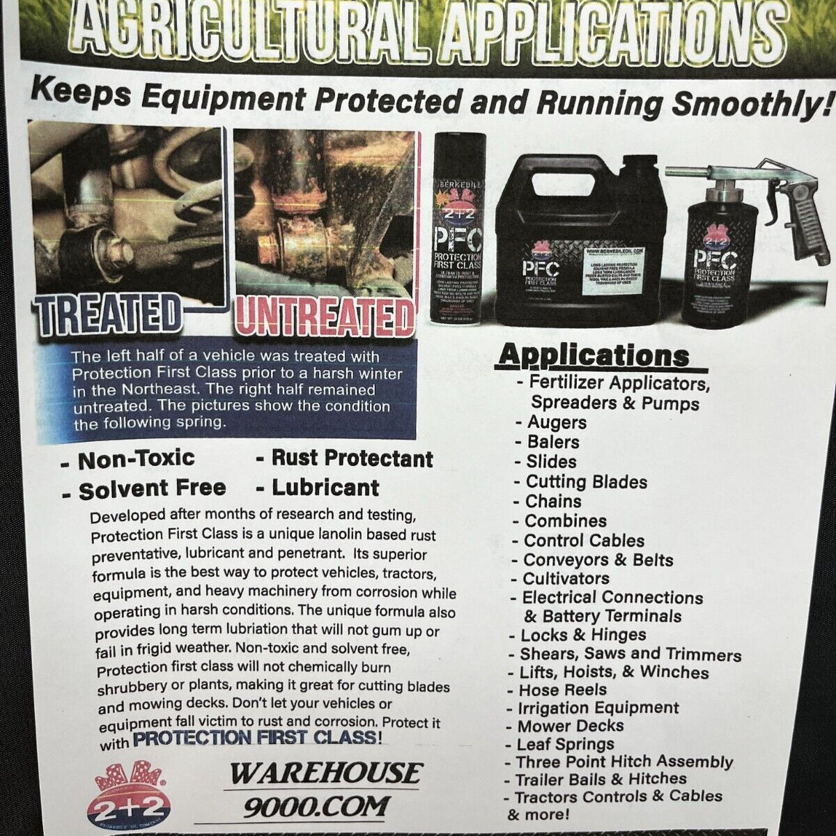 " BLACK " PFC 1- GALLON Rust Proofing Undercoating Made in the USA !