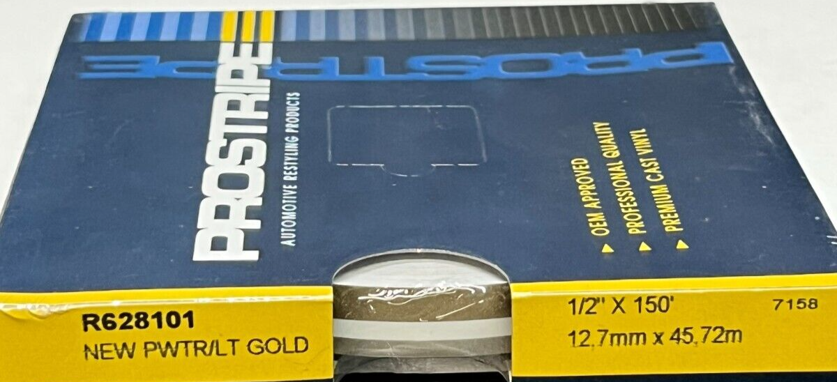 PROSTRIPE 1/2" NEW PWTR/LT GOLD
