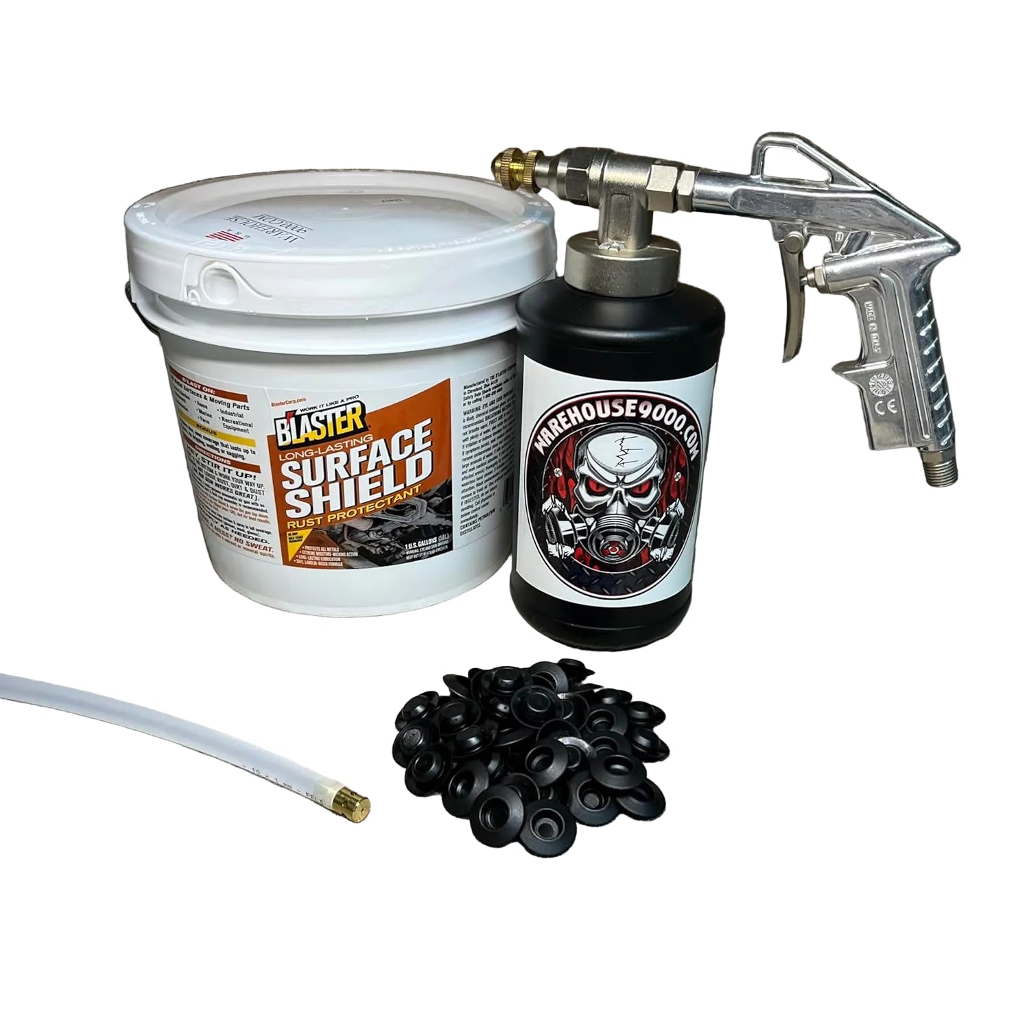Pb Shield Frame Rust Gallon PB Blaster Surface Shield, with Pro Undercoating Spray Gun, 360 ...