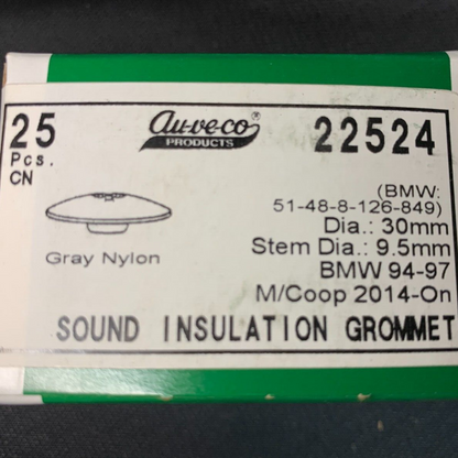 25 Auveco 22524 Sound Insulation Grommet