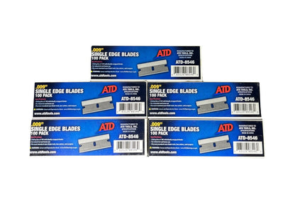 500 Pack ATD .009" Single Edge Blades