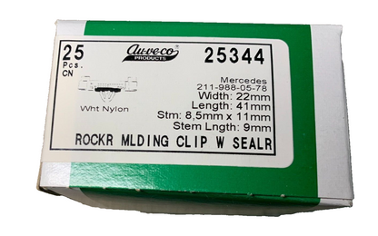 25 Auveco 25344 Rocker Moulding Clip with Sealer 211-988-05-78