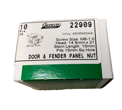 10 Auveco 22909• Door & Fender Panel Nut