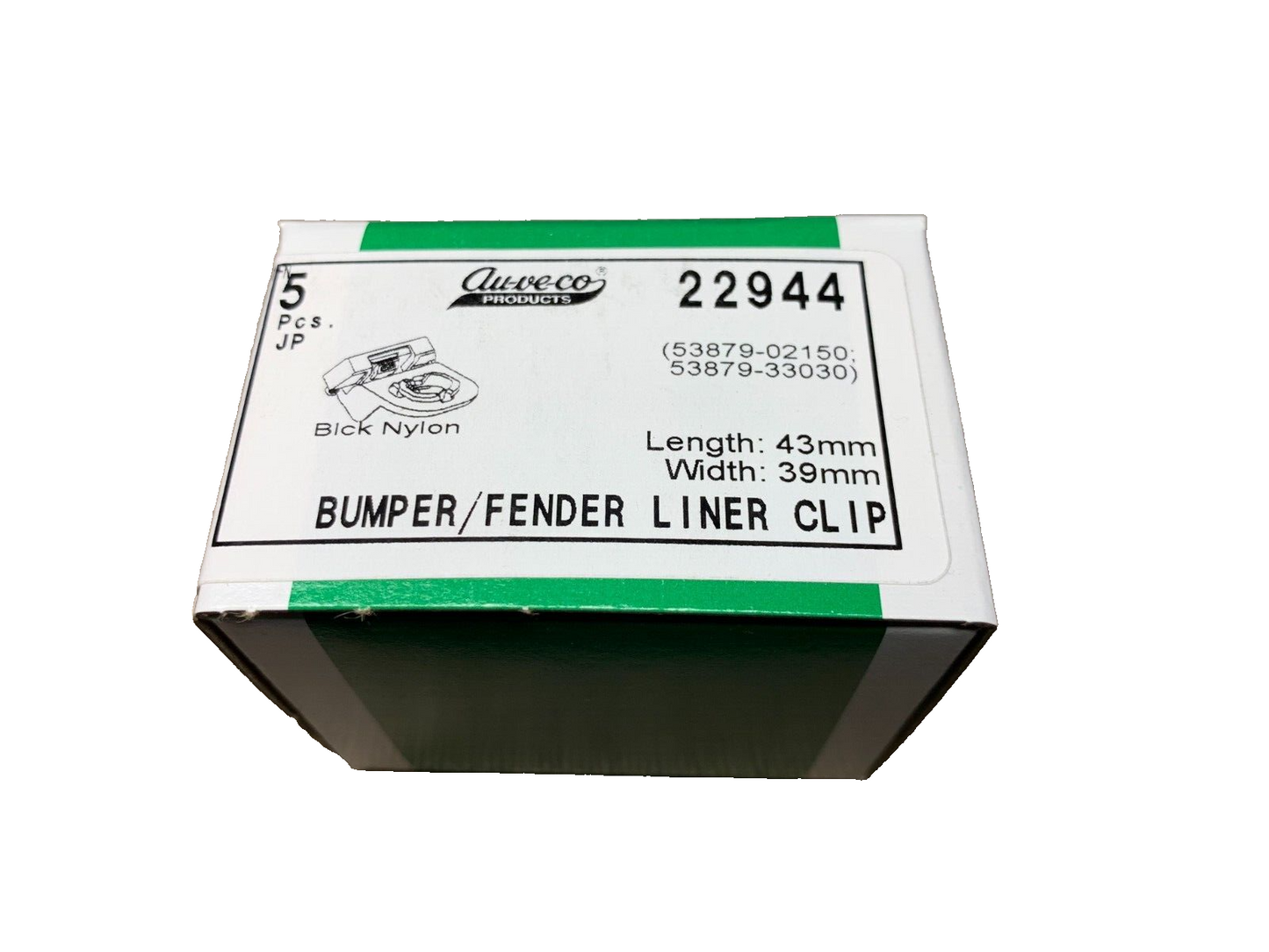 5  Auveco 22944 Bumper /Fender Liner Clip