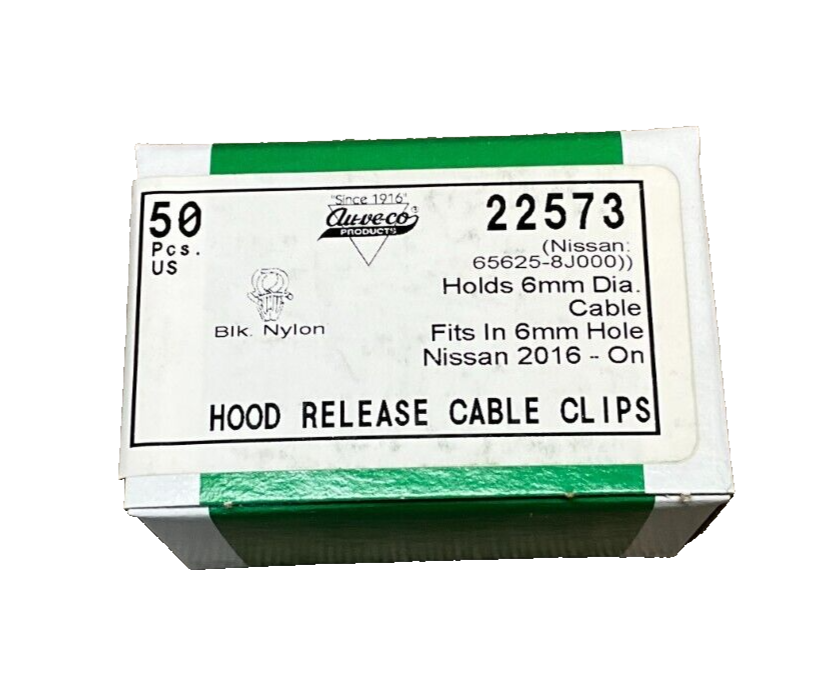 50 Auveco 22573 Hood Release Cable Clip for Nisan 65625-8J000