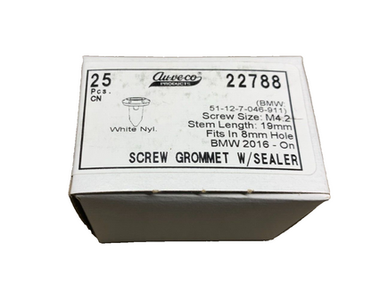 25 Auveco 22788  Bumper Screw Grommet w/Sealer  51-12-7-046-911