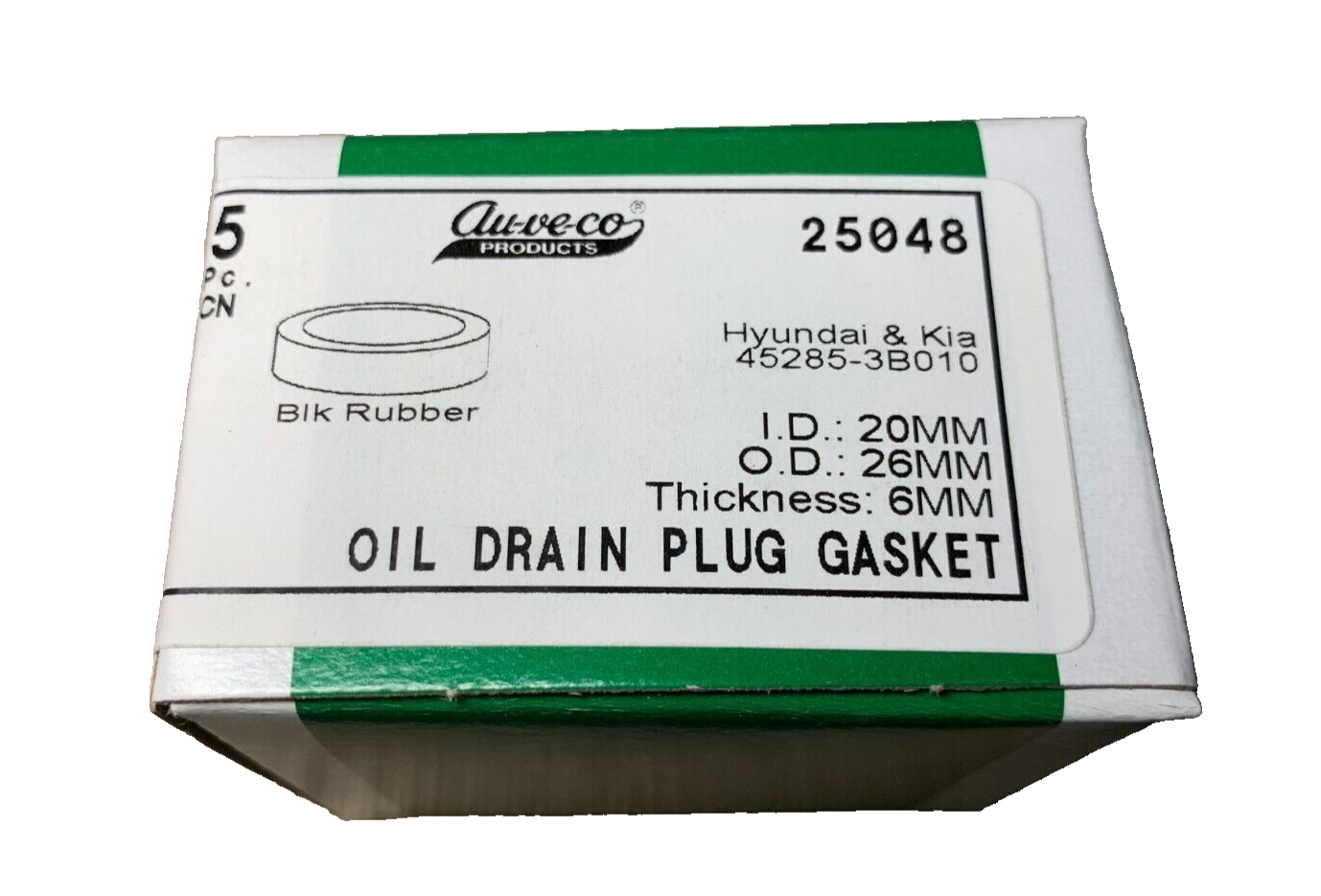 5 Auveco - 25048 - Hundai/Ki Transmission Oil Level Gasket