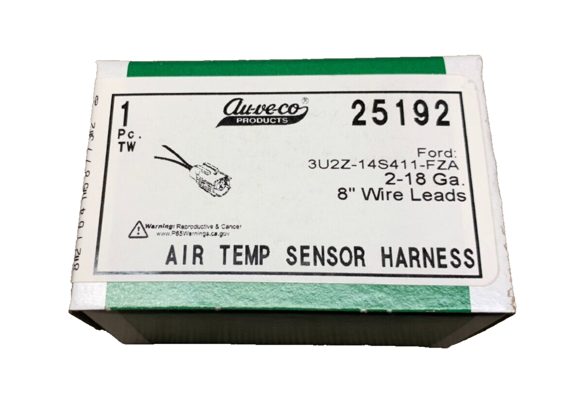 1-Auveco - 25192 Air Temp Sensor Harness Ford 3U2Z-14S411-FZA