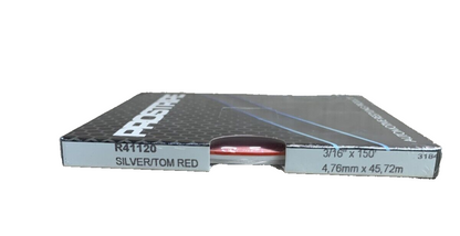 PROSTRIPE R41120 3/16" x  150' Silver/Tomato Red