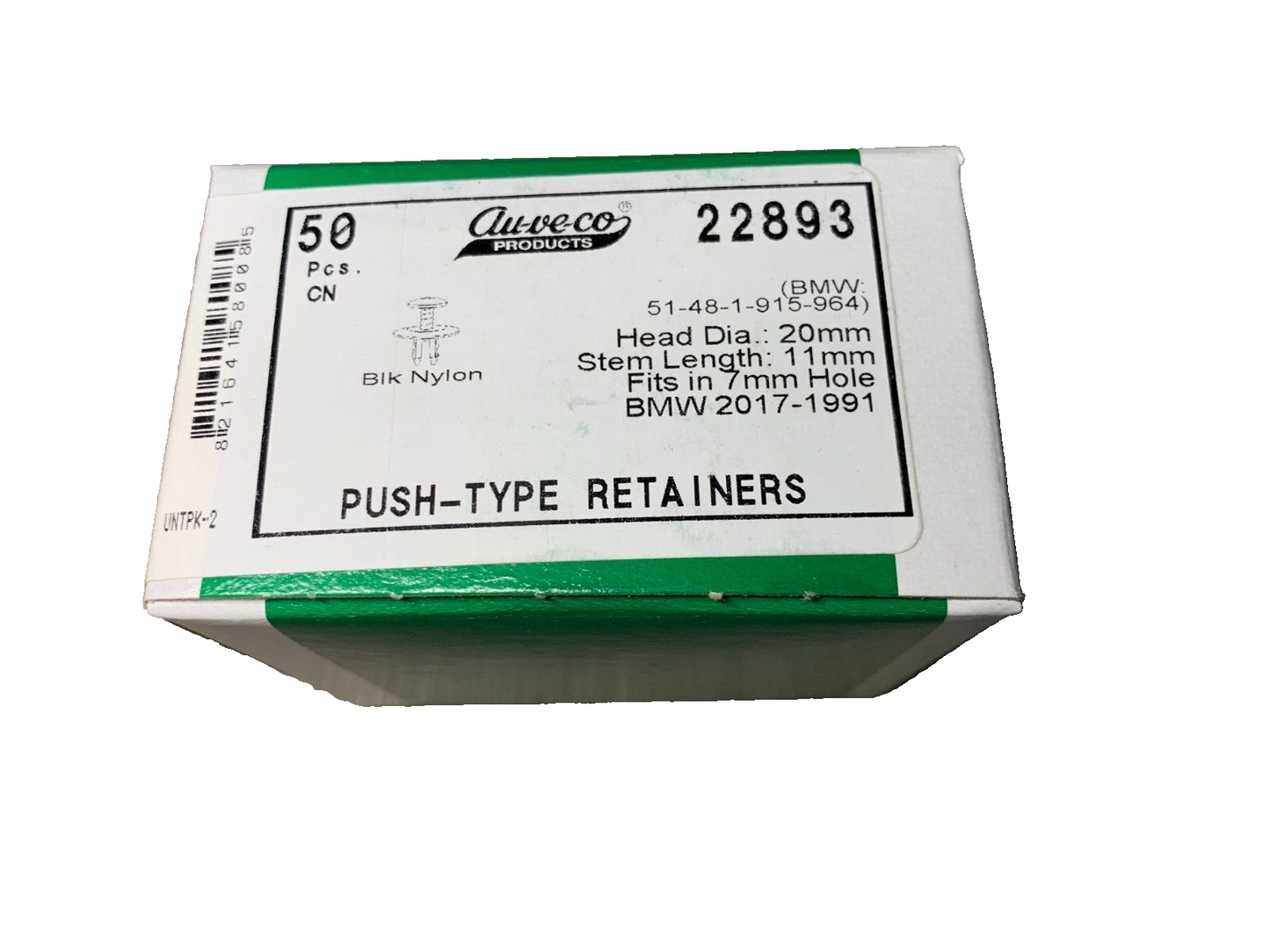 50 Auveco - 22893 - Push Type Retainers 51-48-1-915-964