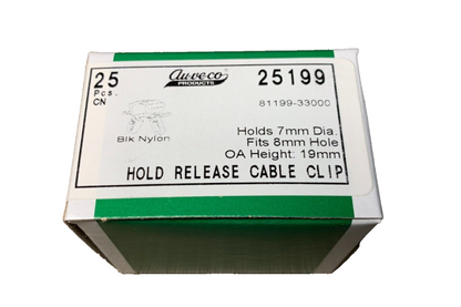 25 Auveco 25199  HOOD RELEASE CABLE CLIP  81199-33000