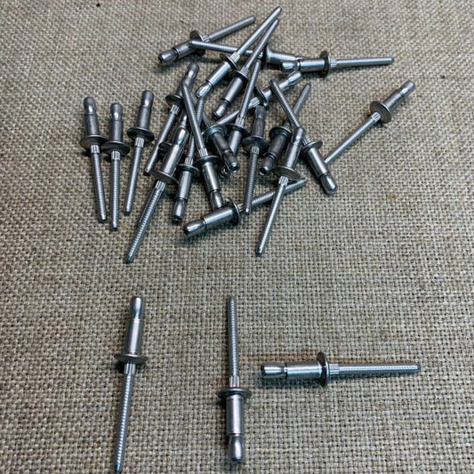 25 Auveco 17421 Ultra Grip  Rivet, 3/16" Shank, 1/16" to 17/64" Grip, Aluminum