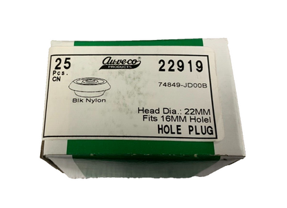 25 Auveco 22919 Hole Plug for Nisson 74849-JD00B