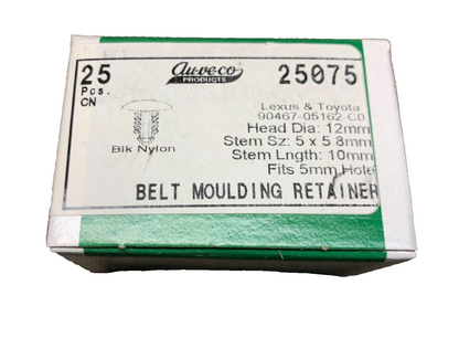 25 Auveco - 25075 - Toyyota Belt Moulding Retainer