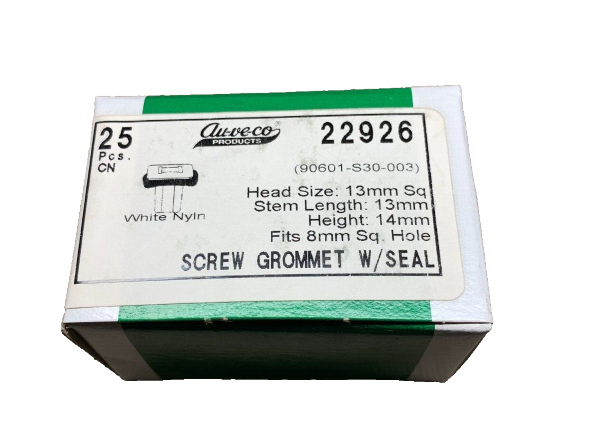 25 Auveco 22926 Screw Grommet W/Seal for Honnda / Accura 90601-S30-003