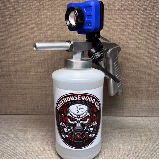 Standard Undercoating Gun with Spray Gun Light and Quart Bottle