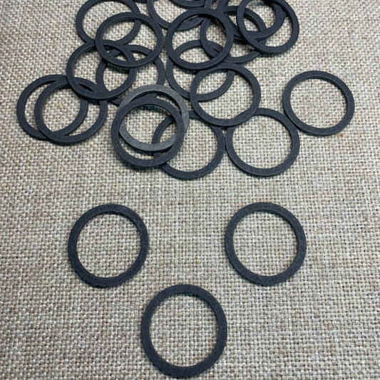 25 Auveco 21648 Black Fibre Drain Plug Gasket, M23 x M29, 23mm ID, 28.5mm OD