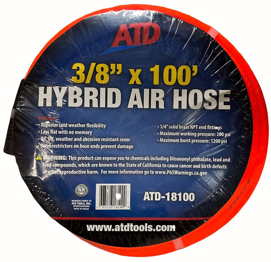 ATD Hybrid Air Hose 3/8' x 100'