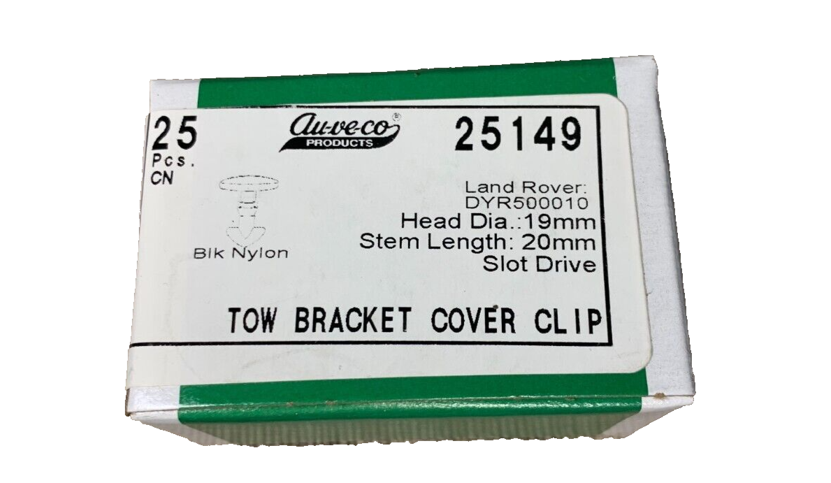 25 Auveco - 25149 - Tow Bracket Cover Clip DYR500010