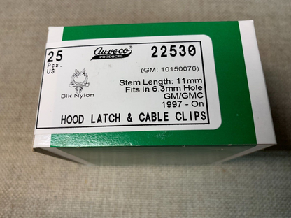 Hood Latch & Cable Clip • AUVECO # 22530