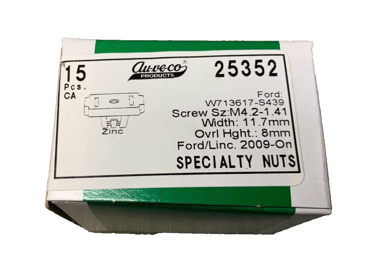 15 Auveco 25352 Specialty Nuts W713617-S439
