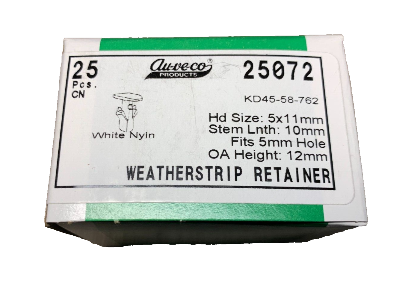 25 Auveco - 25072 - Mazdaa Weatherstrip Retainer