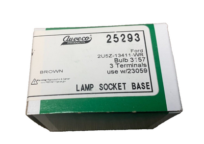 1 Auveco 25293 Lamp Socket Base Ford 2U5Z-13411-WR