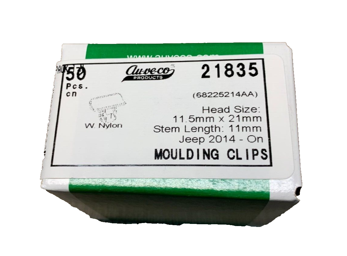 50 Auveco 21835 Moulding Clips Fits 68225214AA Jeep Cherokee 50 Auveco 21835 Moulding Clips Fits 68225214AA Jeep Cherokee