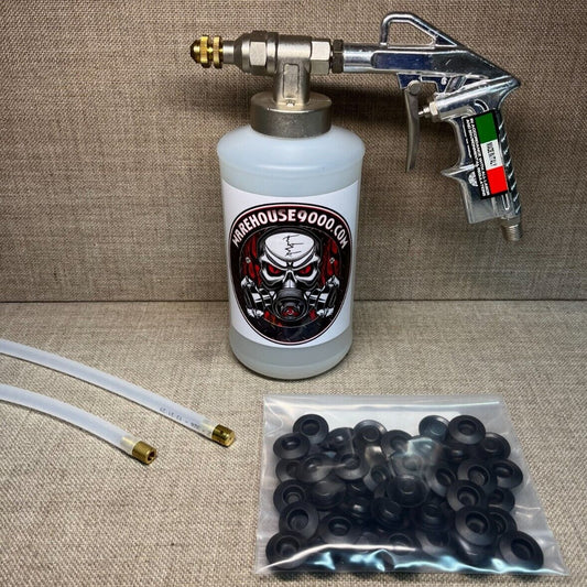 Pro Undercoating Spray Gun with 2 Wands, 1 Quart Bottle, and 50 Rust Plugs