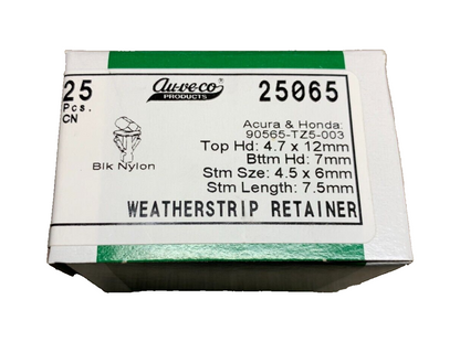 25 Auveco - 25065 - Weatherstrip Retainer