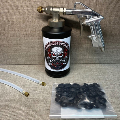 Pro Undercoating Spray Gun with 2 Wands, 1 Quart Bottle, and 50 Rust Plugs