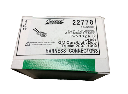 1 Auveco 22770 Harness Connectors GM: 12125649