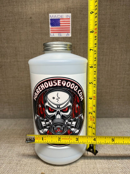 20 Empty White Quart Bottles & Lids. Fits Pro Undercoating & Standard Guns "USA"