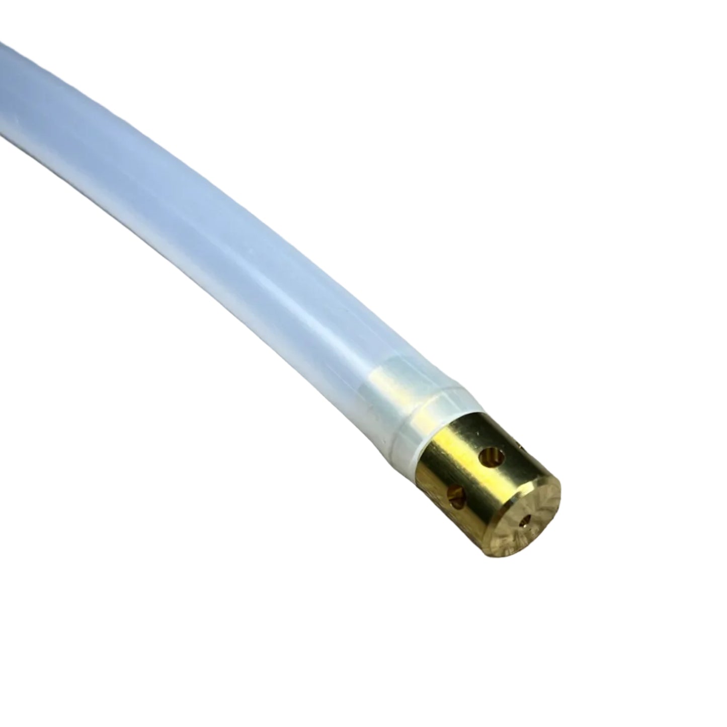 Undercoating spray wand attachment with 360 degree nozzle for applying rust prevention fluid inside frame rails
