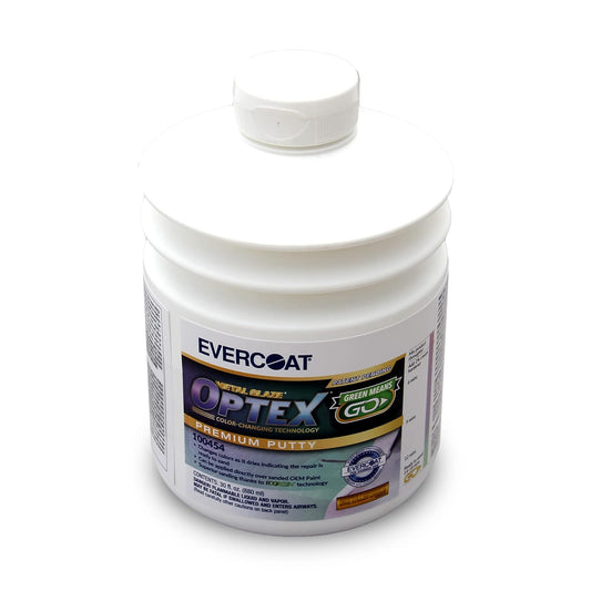 Evercoat Metal Glaze Optex - Highly Adhesive Sanding Polyester Putty & Body Filler - 30 Fl Oz WITH HARDENER