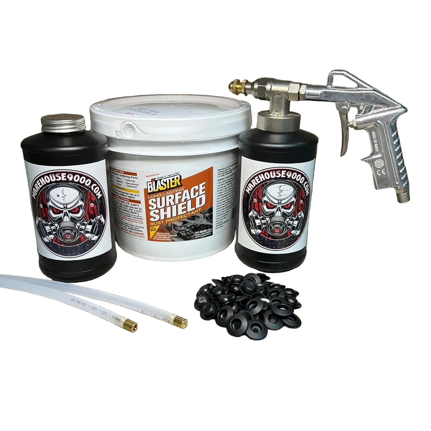 Pb Shield Frame Rust Gallon PB Blaster Surface Shield, with Pro Undercoating Gun, 2 Wands ...