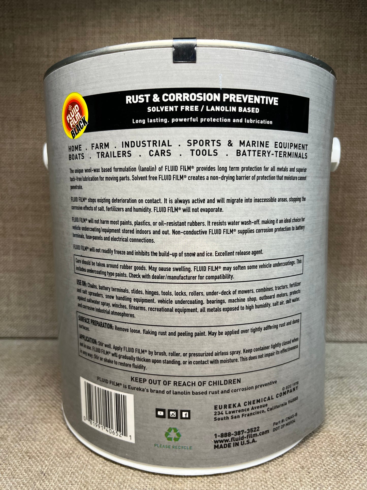 Gallon Fluid Film Black, Pro Undercoating Spray Gun, 2 Wands, 3 Quart Bottles, and 50 Rust Plugs