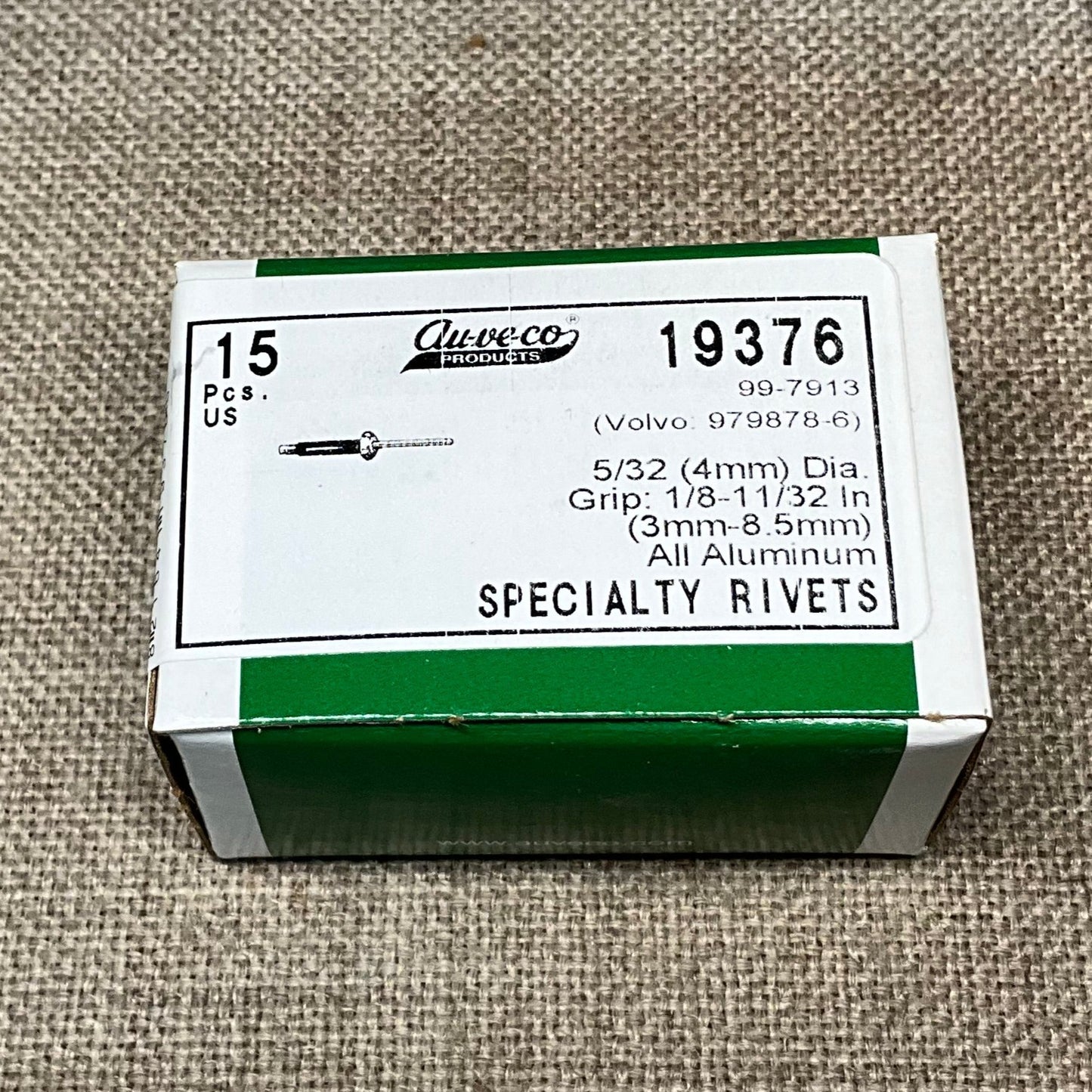 15 Specialty Rivets Auveco 19419 For Ford Taurus : N811460-S100 From 1996 - On