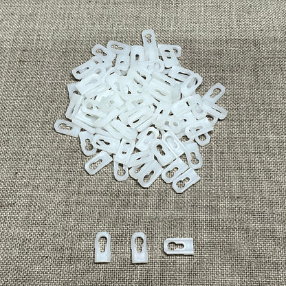 100 Pcs 9850 Nylon Quarter Panel/Landau Top Molding Clip, White, for GM 7731589