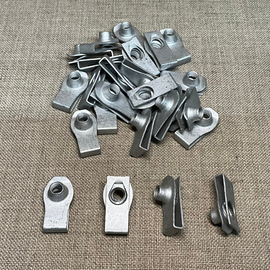 25 Extruded "U" Nuts (Foldover Nuts) Auveco 18339 GM: 11500663 Ford: N623344-S2